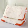 Nuevo Núcleo de Almohada con Bordado de Algodón Brocado Amigable con la Piel, Almohada de Sueño Profundo con Soporte Cervical 3D de Cero Presión para Adultos, Uso en el Hogar, Núcleo de Almohada para Dormitorio Estudiantil