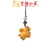 Chaveiro de Carro de Cavalo Corrente para Celular Yiming Xianyuan Escultura em Madeira Ano do Cavalo Pingente Cavalo do Zodíaco Pendente de Bolsa para Pendurar no Pescoço