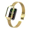 Adecuado para Correa de Reloj Oppo Bracelet 2 Acero Inoxidable Correa con Hebilla Deslizante Milanesa Correa para Oppo Watch Free