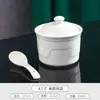 Tazón de cerámica impermeable para estofado de hotel con tapa estilo Palacio tazón para postre tazón superior para sopa vajilla superior olla para estofado tazón de golondrinas