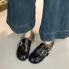 Zapatos Planos Slip-on Tipo Frijol Negros Para Persona Perezosa Zapatos Pequeños de Cuero Mujer 2026 Estilo Británico Con Felpa Zapatos Birkenstock Mocasines Mujer