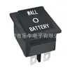 Interruptor basculante KCD4 interruptor cuadrado negro seis patas tres posiciones interruptor basculante rentable