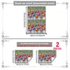 Decoraciones navideñas transfronterizas: Ramas de árbol de Navidad, adornos coloridos, pegatinas de copo de nieve para ventana, decoraciones para ventanas y puertas de cristal, y pegatinas electrostáticas para vidrio para uso doméstico