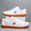 Zapatos de Cuero para Tai Chi para Hombres y Mujeres, Transpirables, Antideslizantes, Suela de Tendón de Buey, Zapatos Profesionales de Artes Marciales, Zapatos de Práctica de Tai Chi, Zapatos Deportivos de Suela Blanda