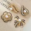 Broche Estilo Tweed Rosa Negra de Alta Gama Camelia Roja Ramillete para Mujer Elegante Sencillo Ropa Traje Suéter Pin