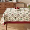 Toalha de Mesa Estilo Francês com Toque Sofisticado, Pele de Cordeiro Sintética, Lavável, à Prova de Óleo, Impermeável, Retangular, Luxo Leve, Jogo Americano de Mesa de Centro de Alta Qualidade