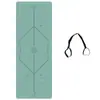 Tapete de Yoga Micro-Borracha Natural Antiderrapante Espesso Alargado para Homens e Mulheres Tapete Fitness Profissional com Linha Tuhao para Homens e Mulheres
