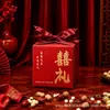 2026 Nova Nossa Família Tem Doce Caixa de Alegria Estilo Chinês Casamento Noivado Lembrança Quadrada de Alto Padrão Caixa Vazia Atacado