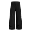 Pantalones de trabajo OREETA estilo leñador retro vintage americano, unisex, algodón puro, pierna recta, pierna ancha, pantalones casuales