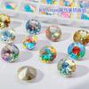 Broca de manicura nueva redonda de 6 mm Nido de Pájaro corte punto de broca cristal vidrio multi-corte punto redondo K9 broca decoración de uñas mayoreo