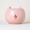 Chaozhou Yuanwang Decoración de Escritorio Personalizada DIY Dibujos Animados Animales Lindos Maceta Cerdo Blanco Rosa Habitación Adornos Pequeños