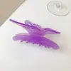 Novo Grampo de Cabelo Acrílico Formato Borboleta para Nuca Estilo Francês Elegante Presilha Tubarão Acessórios de Cabelo para Mulheres