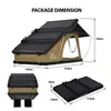 Tienda de campaña de techo triangular con soporte diagonal ultradelgada, no requiere montaje, impermeable y cálida, tienda de campaña de techo todoterreno para SUV en stock