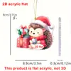 Decoración de Acrílico de Oruga Picante Navideña Transfronteriza Colgante Pequeño Colgante para Árbol de Navidad Lindo Mini Colgante