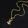 Lujo Ligero Bordado de Punto de Cruz Vintage Zirconia Ancla de Barco Collar para Mujer Moda Versátil Punk Elegante Cadena para Clavícula de Alta Calidad