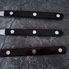 Vajilla de Acero Inoxidable 304 Luna Nueva, Cuchillo para Bistec Estilo Occidental de Alta Calidad, Tenedor, Cuchara, Cuchara para Remover Café y Tenedor de Postre Estilo Coreano