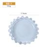 Personalizado Creativo Transparente Simple Plato de Cuentas Cristal Vajilla Tazón Taza Hogar con Restaurante Tamaño Pequeño Plato de Cena