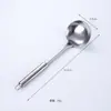 Escorredor de Aço Inoxidável Colher de Sopa Conjunto de Utensílios de Cozinha Atacado Ponto Espessado Espátula de Aço Inoxidável Espátula de Cozinha Doméstica
