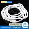 Anel de vedação tipo esponja de espuma sólida de silicone branco para venda direta com resistência a altas e baixas temperaturas e alta flexibilidade especificações 4,6 mm
