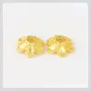 Al por mayor aleación chapado en oro hueco soporte para flores hecho a mano material con cuentas soporte para cuentas tapa de flor accesorios para joyería diy cuentas sueltas