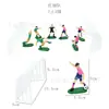 Decoraciones de Plástico para Pastel de Equipo de Fútbol Adornos de Vinilo Fiesta Infantil Mundial Escenario de Horneado Set al por Mayor Balón