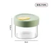 Lonchera de Vidrio de Borosilicato Alto, Apta para Microondas, Recipiente para Almacenamiento de Alimentos, Tazón para Conservar Fresco, Almacenamiento en Refrigerador, Cocción al Vapor, Sellado, Conservación Fresca, Yilan