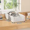 Soporte para Torre de Computadora Base para Caja de PC de Escritorio Estante de Almacenamiento Bastidor de Hierro de Dos Niveles con Ruedas Móvil