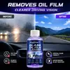 KineShineX Líquido Limpiador de Película de Aceite para Cristales de Coche 50ml Removedor de Película de Aceite para Parabrisas Limpieza Profunda