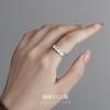 Anillo Redondo de Escama de Pez Geométrico de Plata S925 Banyan Tree para Mujer Estilo Frío Nicho Anillo para Dedo Índice Accesorios Coreanos de Corea del Sur