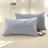 Fundas de almohada 100% algodón para dormitorios, alojamientos y casas de huéspedes, 48 cm x 74 cm, Juego de dos, Fundas de almohada 100% algodón