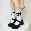 Calcetines Largos hasta la Rodilla Jk Melard para Otoño e Invierno con Ribete de Encaje, Estilo Ballet, Botas Largas Calientes Forradas de Polar, Calcetines Caídos y Calcetines para Pantorrilla