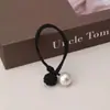 Nó Chinês Simples de Pérola Título Meninas High Payertail Tendão de Borracha Meninas Alta Elasticidade e Durabilidade Acessório de Cabeça Corda de Cabelo