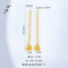 Accesorios Dorados DIY Puzuo de Color Fuerte y Duradero: Cruz, Calabaza, Estrella, Gota de Agua, Corazón, Borla, Cadena de Cierre, Cadena de Extensión