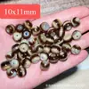 Coleção de Pingentes de Colar de Contas Dzi de Ágata Envelhecida com Padrão de Ferradura Infundida em Resina Taiwanesa Estilo Xizang Levemente Imperfeitos Acessórios DIY Venda por Atacado