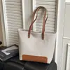Bolso de Hombro de Lona con Parches de PU de la Marca del Fabricante, Nuevo en Stock, Versátil Bolso de Mano para Viajes de Negocios, Gran Capacidad