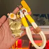Bolsa de Teléfono Colgante de Dibujos Animados Lindos Kuromi Kt Hello Kitty Oro Puro 999 Nuevo para Regalo del Día de San Valentín