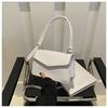 Bolso Pequeño de Charol con Patrón de Cocodrilo para Mujer 2024 Nuevo Elegante Color Sólido Bolso Cuadrado Pequeño Moda de Alta Gama Bolso de Hombro Cruzado