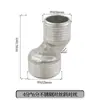 Adaptador Roscado de Acero Inoxidable Reductor Doble Rosca Macho Extensión Directa de 1/4 de Pulgada a 3/8 de Pulgada, 1/2 Pulgada, 3/4 de Pulgada a 1 Pulgada Accesorios para Tuberías de Agua