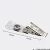 Insignia Clip para Identificación de Trabajo Clip de Marca de Fábrica Clip para Documentos Hebilla Clip de Plástico para Insignia de Estudiante Hebilla de Hierro Metálico Clip Engrosado