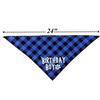 Conjunto de Aniversário Pet Xadrez Toalha de Saliva Toalha Triângulo Chapéu Babador de Cachorro Chapéu de Aniversário Suprimentos para Decoração de Festa