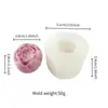 Molde de Silicona para Fondant Flor de Rosa Estéreo 3D Molde para Pastel Chocolate Decoración Jabón Hecho a Mano Yeso Aromaterapia