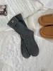 Calcetines Grues de Punto de Lana de Color Sólido Otoño e Invierno Botón de Coco Gris Cálido Engrosado Ins Chica Calcetines Holgados Estilo Japonés Calcetines Holgados para Mujer