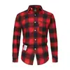 Comercio Exterior al por Mayor 2025 Camisa a Cuadros para Hombre Estilo Hong Kong Ropa Exterior Estilo Coreano de Moda Celebridad de Internet Camisa de Manga Larga Camisa Dropshipping