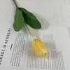 Flor Artificial Tulipa Única Decoração de Mesa de Jantar em Casa Colocação Flor Falsa Adereços de Fotografia de Casamento Enfeites Comércio Exterior Transfronteiriço