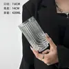 Estilo Ins Copo de Vidro Listrado Simples Copo de Café Americano Copo para Latte Suco Bebida Fria Copo para Leite Café da Manhã