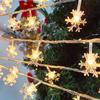 Bola Redonda Copo de Nieve Campana Alce Árbol de Navidad Estrella Luz Decoración Navideña Habitación Atmósfera Cadena de Luces