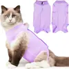 Roupa de esterilização para gatas, roupas de esterilização para gatas, roupas para desmame de gatinhos, roupas pós-cirúrgicas para gatos machos para evitar lambedura, roupas anti-queda