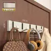 Gancho invisible sin clavos perchero de pared para baño después de entrar en la puerta entrada pasillo dormitorio perchero plegable