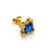 Pendientes de Botón Exagerados con Forma de Garra de Dragón con Diamantes Cuadrados Estilo Japonés y Coreano Ins Retro Pendientes de Personalidad Exagerada Elegantes de Moda Femeninos