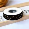 Cinta de Terciopelo Estampada en Oro Estilo Nuevo Estilo Navideño Cinta Decorativa Navideña Material para Lazo de Caja de Regalo Empaque de Regalo